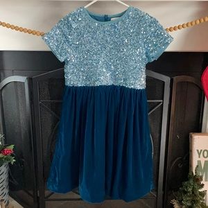 Mini Boden Velvet Sequins Party Dress